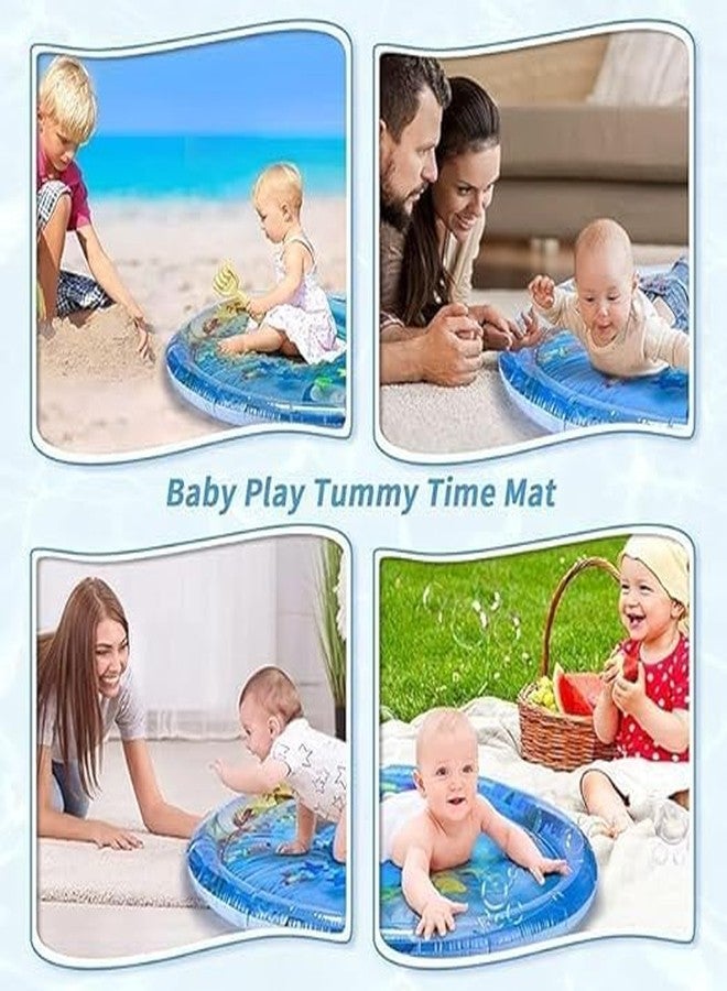 KNH MART Baby Kids Water Play Mat Toys Inflatable Tummy Time Leakproof Water Play Mat, Fun Activity Play Center Indoor and Outdoor Water Play Mat for Baby (Water Play Mat) (C) - Image 2