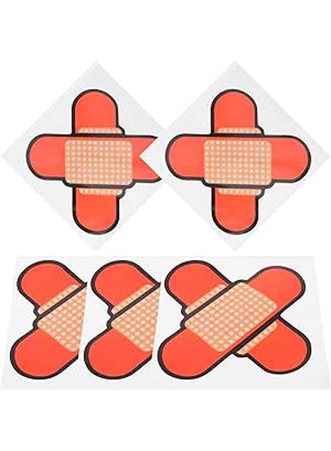 5pcs Funny Car Decal Set Vinyl Scratch Cover Stickers For Body Fuel Tank Decoration Compatible With Motorcycles - Image 1