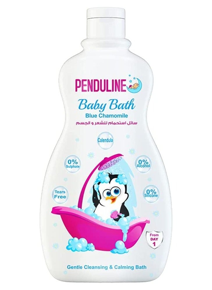 بيندولين سائل استحمام للأطفال - البابونج الأزرق - لطيف ومهدئ (300 مل) - Image 1