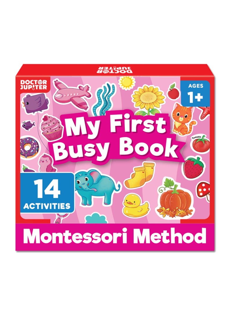 Doctor Jupiter My First Montessori Busy Book for Toddlers 1+ Year Olds | Preschool Learning Activities - Educational Travel Toys | Birthday Gift for Boys & Girls Ages 1,2,3 - Image 1