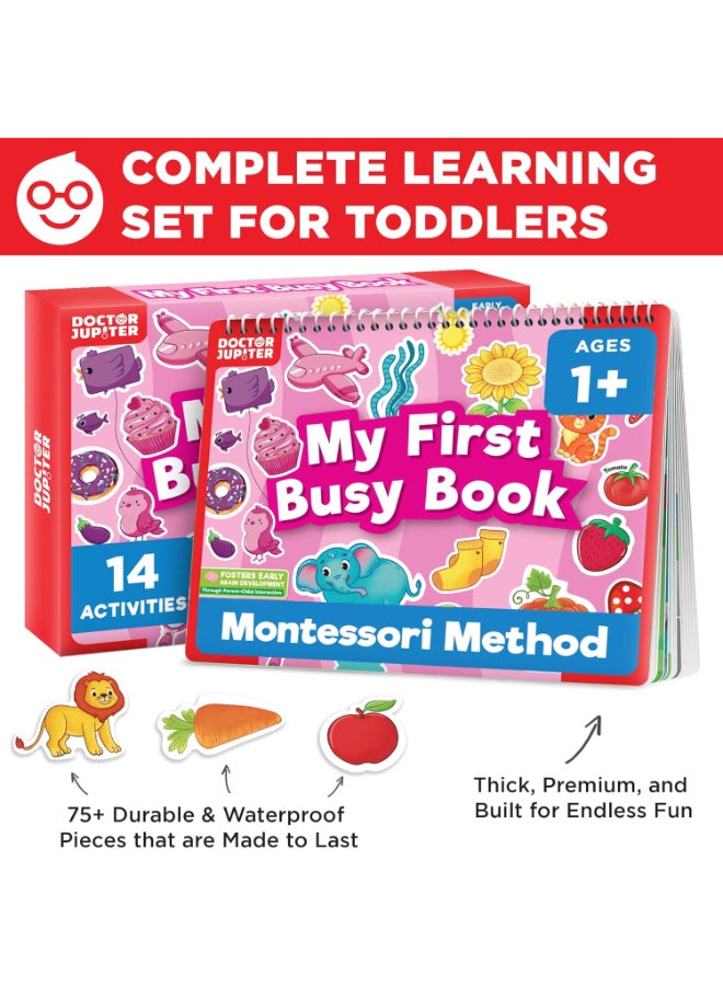 Doctor Jupiter My First Montessori Busy Book for Toddlers 1+ Year Olds | Preschool Learning Activities - Educational Travel Toys | Birthday Gift for Boys & Girls Ages 1,2,3 - Image 2