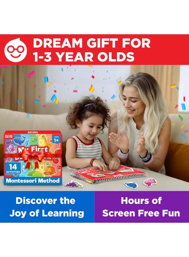 Doctor Jupiter My First Montessori Busy Book for Toddlers 1+ Year Olds | Preschool Learning Activities - Educational Travel Toys | Birthday Gift for Boys & Girls Ages 1,2,3 - Image 4