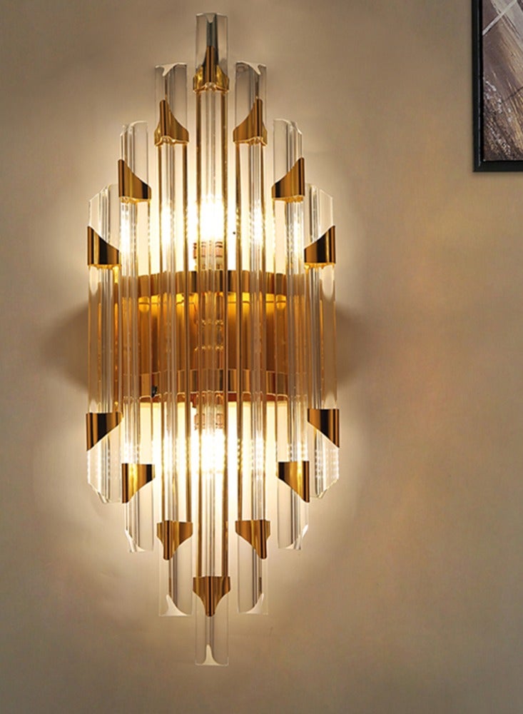 Happy Light Warm Yellow Glass Battery LED Wall Light with Remote Control - Image 1