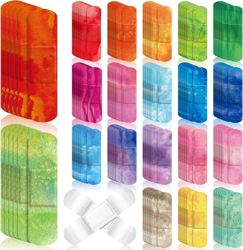 Panelee 120 Pcs Kids Bandages Bulk Cute Cartoon Flexible Waterproof Breathable Bandages Strip Protect Cuts and Scrapes for Girls Boys Children ToddlersColorful Style - Image 1