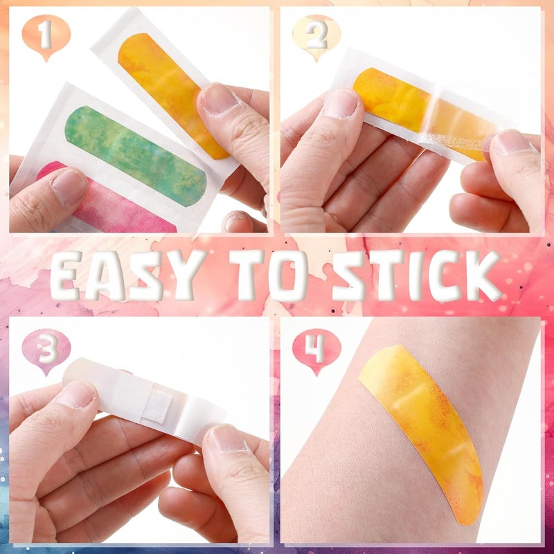 Panelee 120 Pcs Kids Bandages Bulk Cute Cartoon Flexible Waterproof Breathable Bandages Strip Protect Cuts and Scrapes for Girls Boys Children ToddlersColorful Style - Image 4