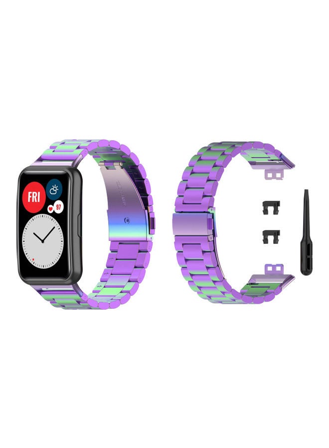 Perfii Stainless Steel Replacement Band For Huawei Watch Multicolour - Image 1