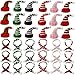 YOOHUA 36PCS Mini Santa Hats Christmas Scarf Set Small Knit Hat Scarf for Crafts Dolls Knitted Ornaments Xmas Tree Accessory DIY Craft Art Toy Decorations - Image 2