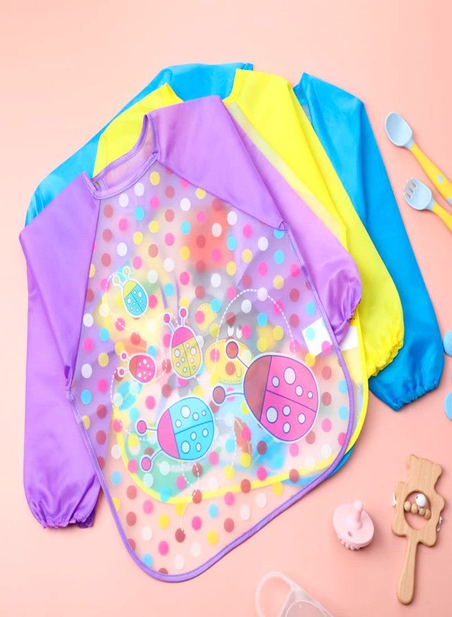 Jeere 36 Pcs Kids Art Smocks Bulk Toddler Smocks for Painting Waterproof Children's Paint Aprons Colorful Washable Long Sleeve Crafts Supplies for Classroom Baby Boys Girls Aged 1-4 Years - Image 4
