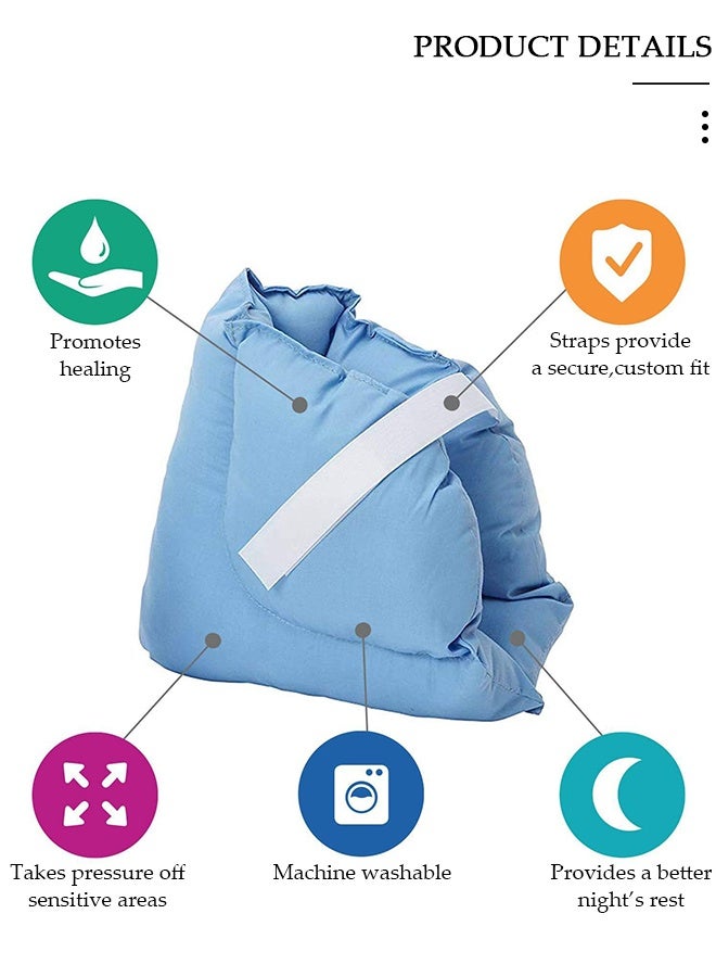 DUNISO Heel Protector Heel Cushion,Heel Cushion Protector Pillow to Relieve Pressure from Sores and Ulcers, Ankle Protector Foot Ankle Warm Cover for Pressure Sores & Keeping Warm Elderly Foot Correction Cover - Image 4