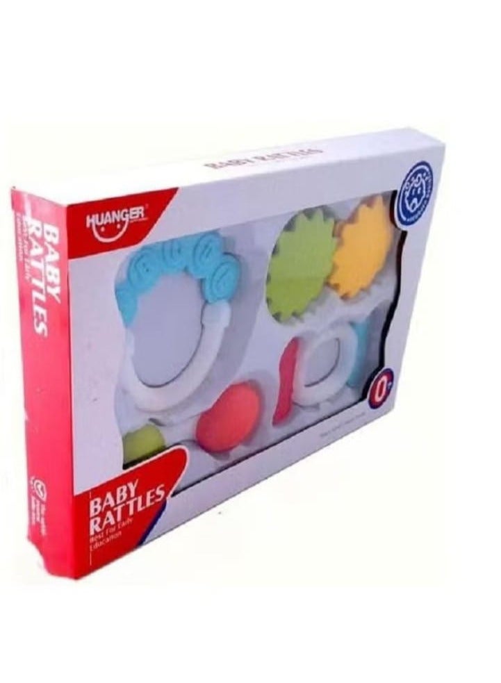 4pcs Silicone Hand Rattles Set - High Quality Sleeping Rattle Baby Toys for 0-24 Months - Image 4