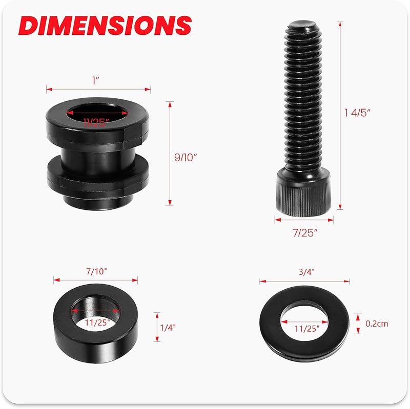 kekykm Holdfast Detachable Docking Hardware for Harley Davidson Softail Models 2018-Later - Matt Black - Image 2