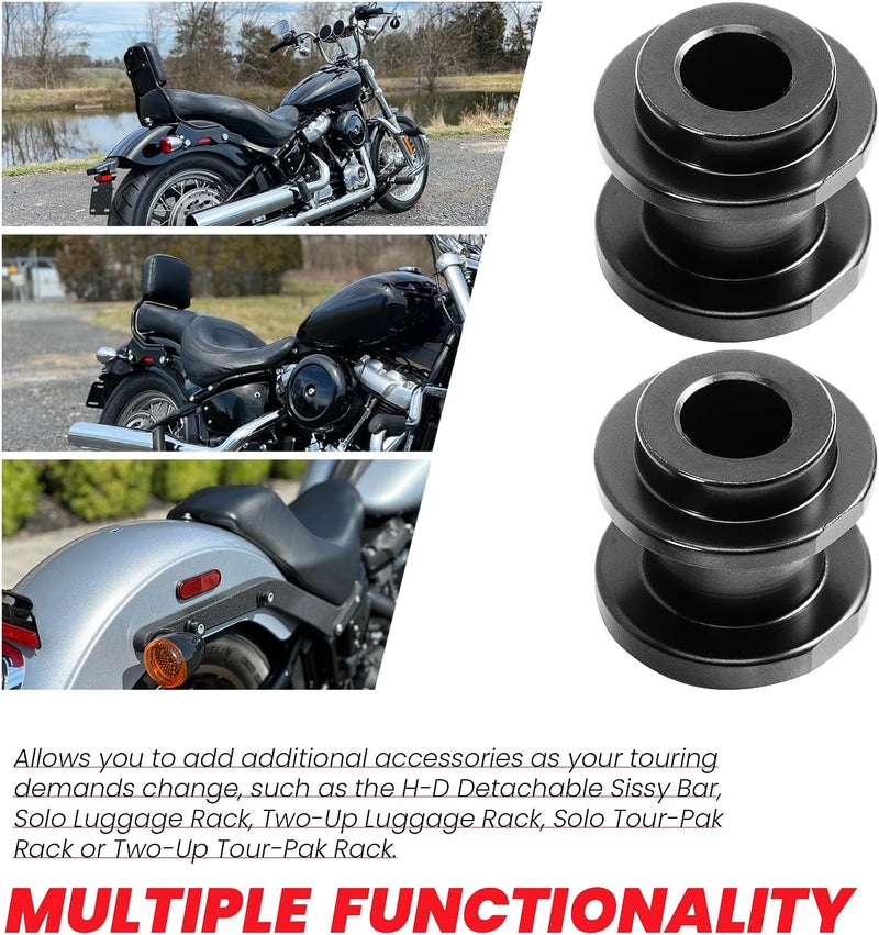 kekykm Holdfast Detachable Docking Hardware for Harley Davidson Softail Models 2018-Later - Matt Black - Image 3