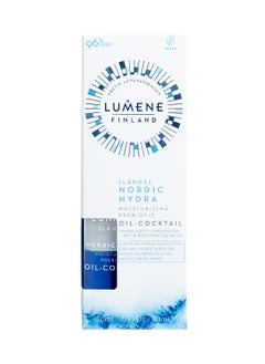 Lumene Lumene Nordic Hydra Moisturizing Prebiotic Oil-Cocktail - Nurturing Bi-Phase Face Oil for Dehydrated Skin & Skin Barrier Repair - Essential Nordic Mix & Hydrating Oil for Dry Skin (30ml)  - Image 2