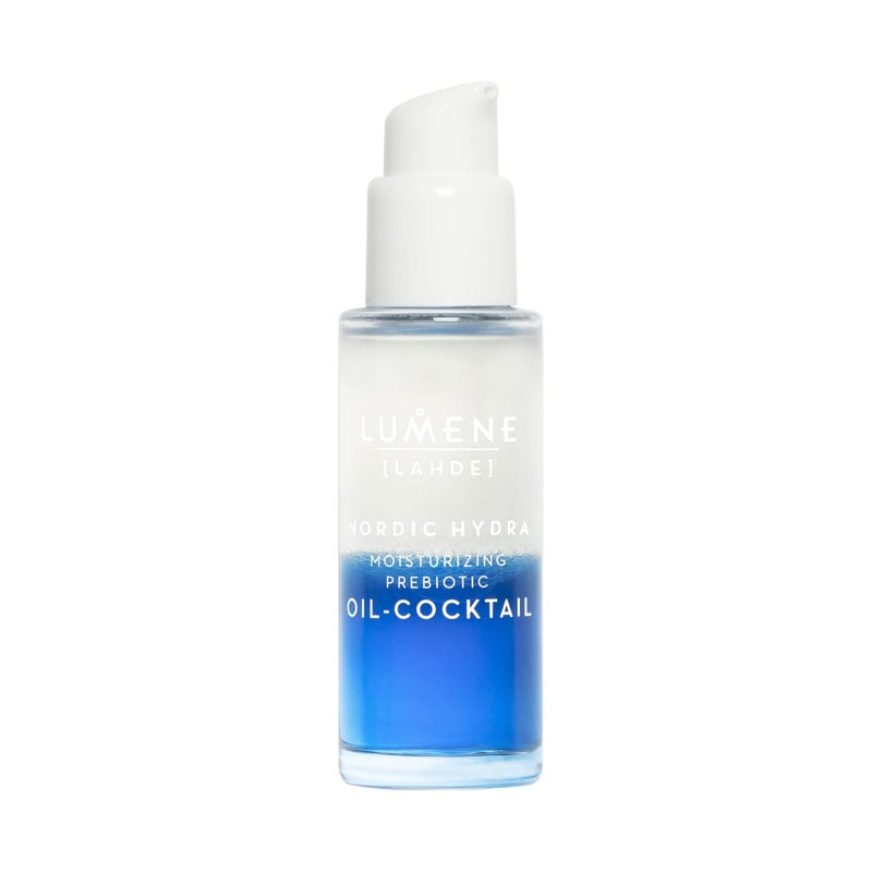 Lumene Nordic Hydra Moisturizing Prebiotic Oil-Cocktail - Nurturing Bi-Phase Face Oil for Dehydrated Skin & Skin Barrier Repair - Essential Nordic Mix & Hydrating Oil for Dry Skin (30ml) - Image 1
