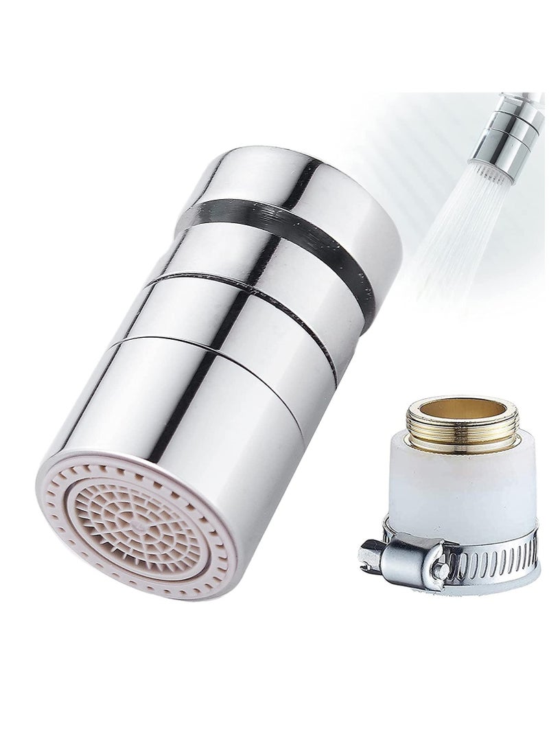 Kitchen Sink Faucet, Aerator Sprayer Attachment 360° Rotatable Head Replacement, Anti-Splash Tap Nozzle with 2 Modes Adjustment - Image 1