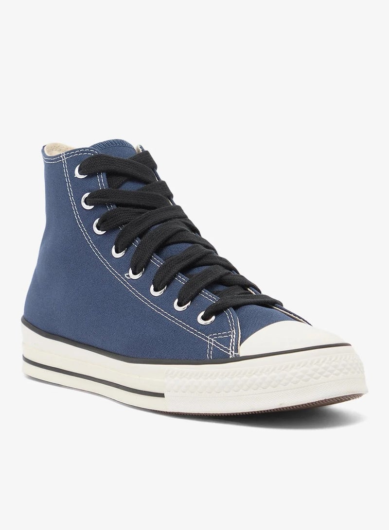 Converse Men's Navy High Top Sneakers with Ankle Coverage - Image 2