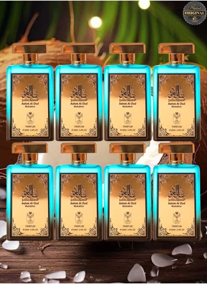 ALMAS PERFUMES - 8 Pieces Ashek Al Oud Perfume 100ML - Image 1