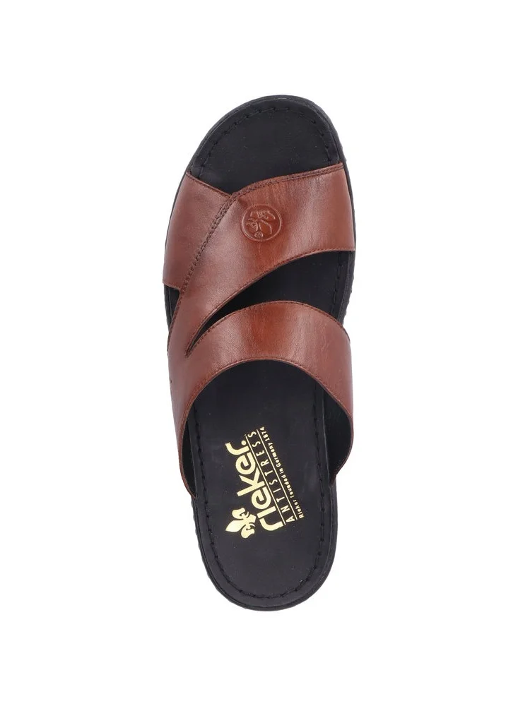 rieker Rieker Mens Arabic Sandals 23974-23 Lugano Brown 116-1045