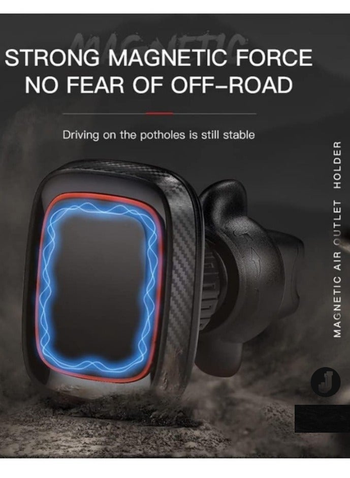 JAJEEK Car Air Vent Magnetic Phone Holder – 360° Rotation Mobile Car Mount for Secure, Hands-Free Viewing and Easy Access - Image 4