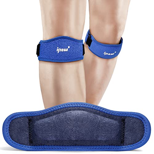 IPOW 2 PACK Knee Support for Women Patellar Tendon Support Strap Knee Pain Relief for Adult Knee Brace for Hiking Running Tennis Volleyball Squats - Image 2