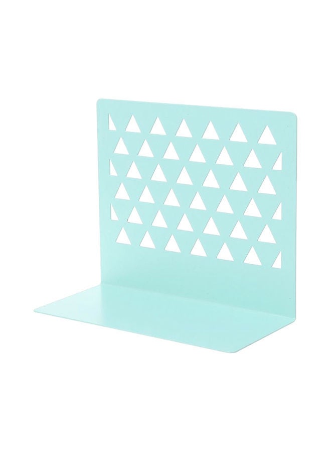 نيبمينينت مساند معدنية لحمل الكتب مُزيّنة بتصميم مثلثات أزرق