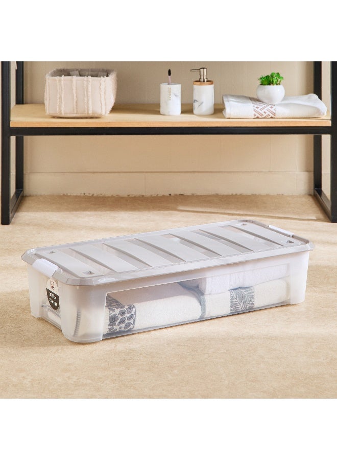Home Box Juana Underbed Storage Box - 35L, Clear - Image 1