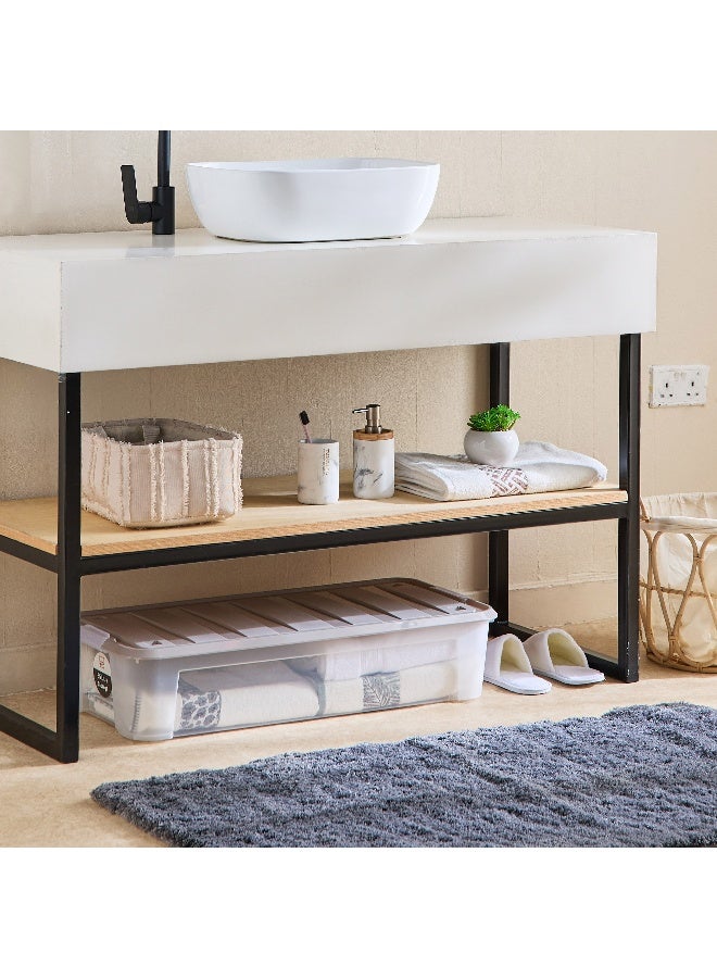 Home Box Juana Underbed Storage Box - 35L, Clear - Image 5