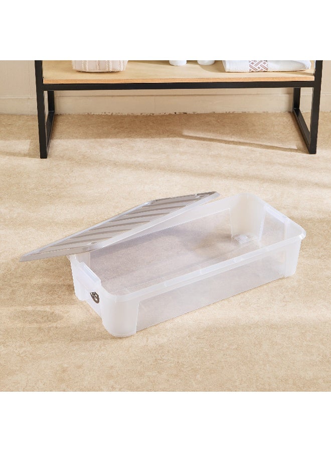 Home Box Juana Underbed Storage Box - 35L, Clear - Image 2