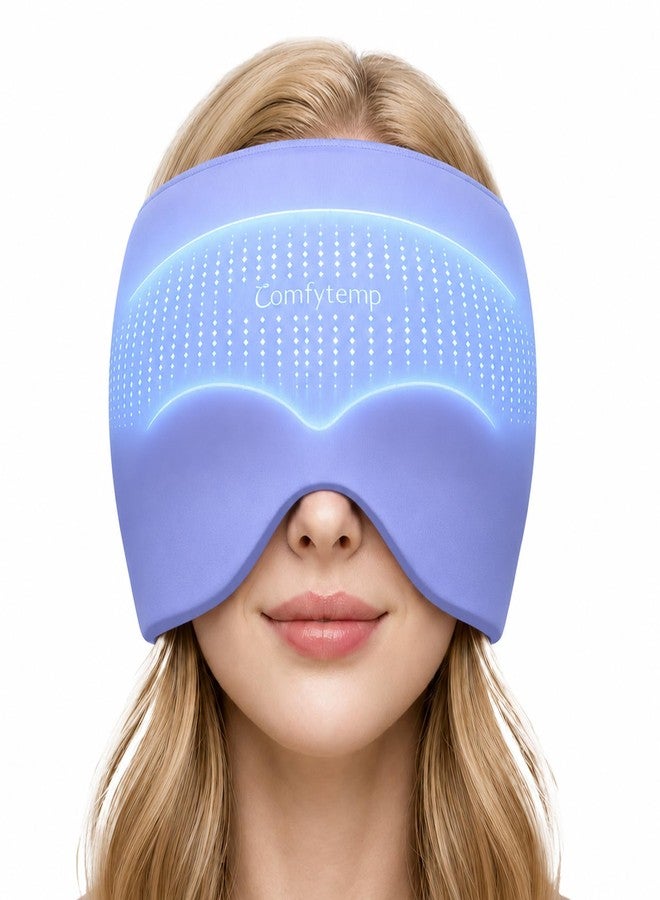 Comfytemp Migraine Relief Cap, Headache Hat, FSA Eligible HSA, Focus Relief for Temple Forehead, Hot Cold Compress Gel Ice Pack Resuable Ice Face Head Hat, Sinus Tension Headache Stress, Women Gifts - Image 1