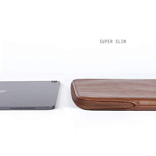 Comfyable Tablet Sleeve Compatible with iPad Air 13 inch M3 2025, iPad Pro 13" M5 2025 with Magic Keyboard & Pencil Holder - PU Leather Bag Slim Protective Cover Case - Brown - Image 5