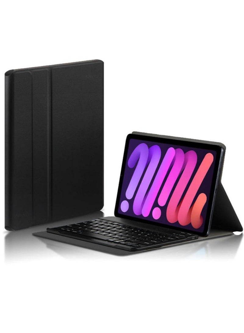 KASTWAVE غطاء خفيف الوزن رفيع مع لوحة مفاتيح لاسلكية قابلة للفصل مغناطيسيًا لجهاز iPad Mini 6th Gen 2021 مقاس 8.3 بوصة A2568/A2569 - Image 1