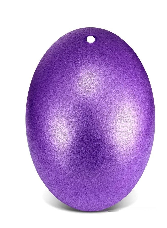 SKYFUN (LABEL) Foldable Mini Pilates Exercise 9 Inch Small Gym Ball with Inflatable Straw for Yoga, Stability, Barre, Physical Therapy, Stretching, Core Training (Purple) - Image 1