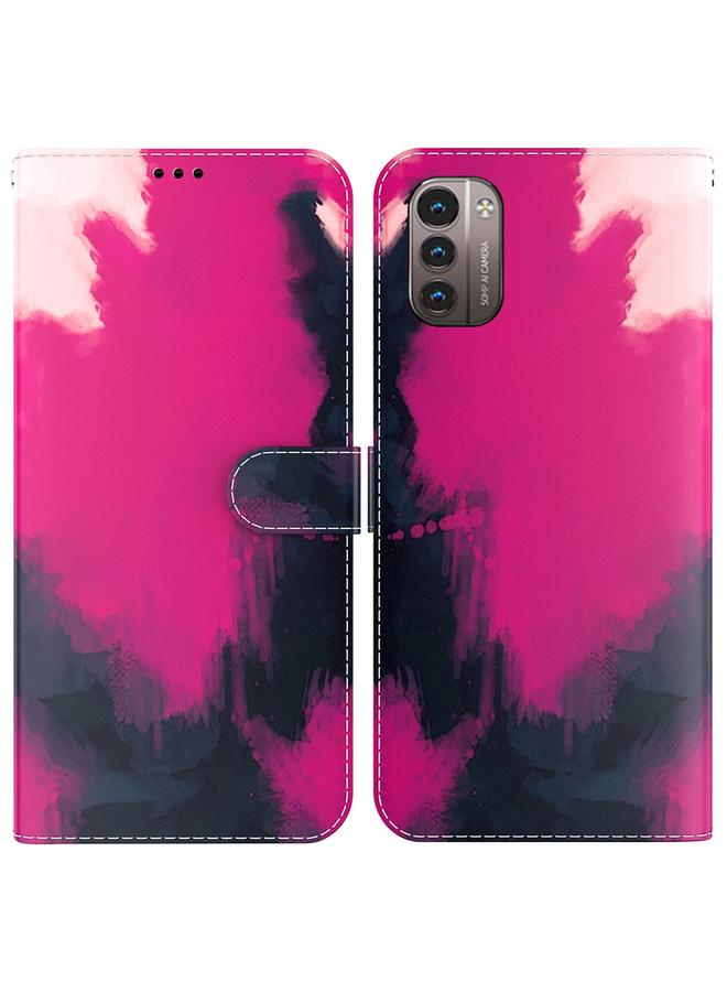 S-TOP Case For Nokia G21 / G11 Watercolor Pattern Horizontal Flip Leather Phone Case - Image 1