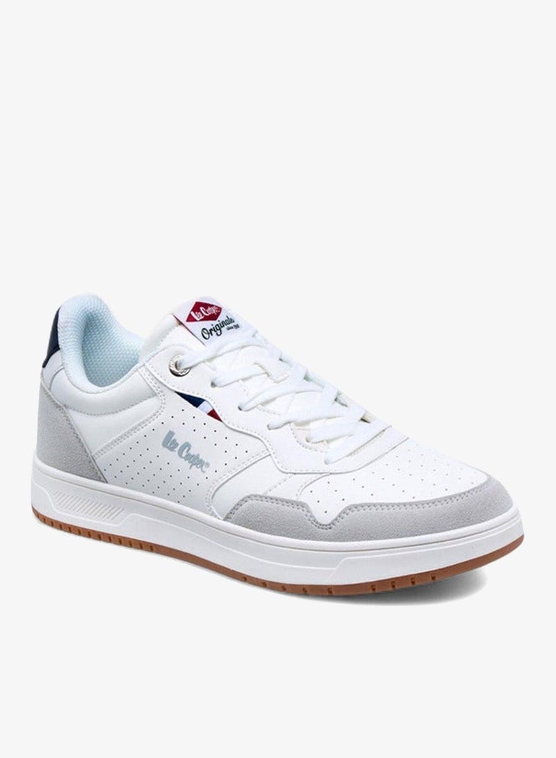 Lee Cooper Men's Perforated Panelled Lace-Up Sneakers - Image 1