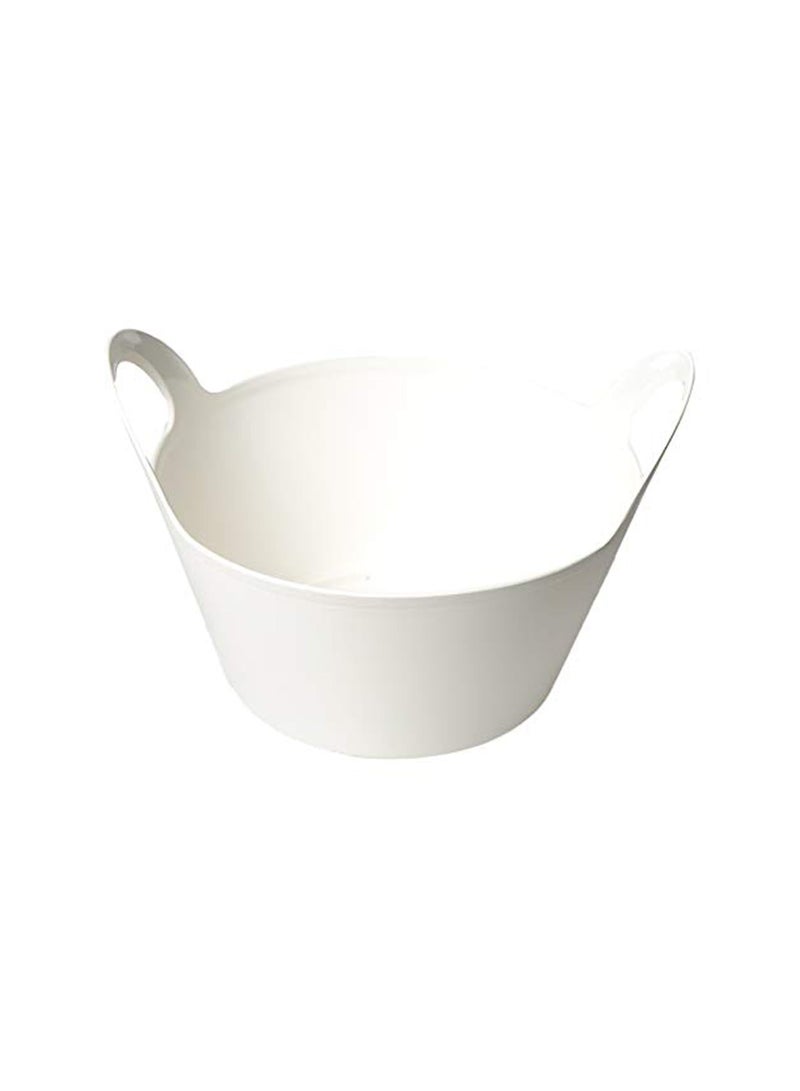 أيدل أصص نباتات داخلية بمقابض جيني 3 لتر، -22X11 - أصص زهور بلاستيكية متينة بألوان متعددة - أصص زراعة داخلية أنيقة للمنزل والمكتب - مصنوعة في إيطاليا - من إيديل - Image 1