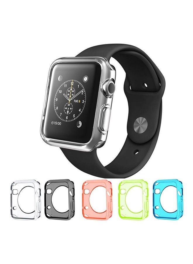 NIBEMINENT Pack Of 5 Colorful TPU Cover Case For Apple Watch 42mm Multicolour - Image 1