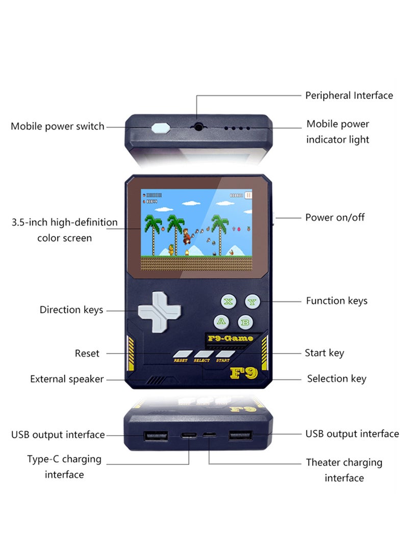 YelaJoy - Retro Handheld Game Console,Handheld Game Console， 500+ Classical FC Games,Portable Gaming Kids Electronics with Color case Mini Video Games Gameboy Support Connecting TV & 2 Players - Image 1