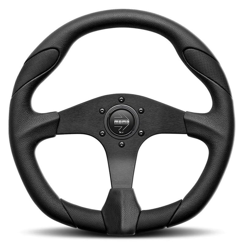 Momo QRK35BK0B Quark Black 350 mm Urethane Steering Wheel - Image 4