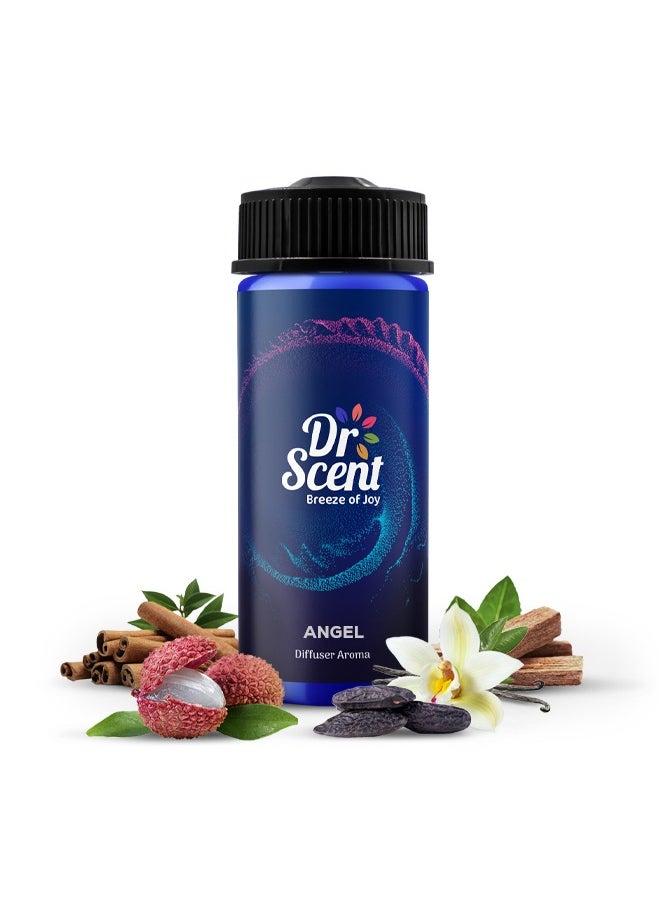Dr Scent Diffuser Aroma Oil 170ml, Premium Scent With Cognac Fruity Top Notes, Cinnamon Tonka Bean Heart, And Vanilla Sandalwood Oakmoss Base, Luxury Fragrance For Home, Office, Hotel And SPA  - Image 1