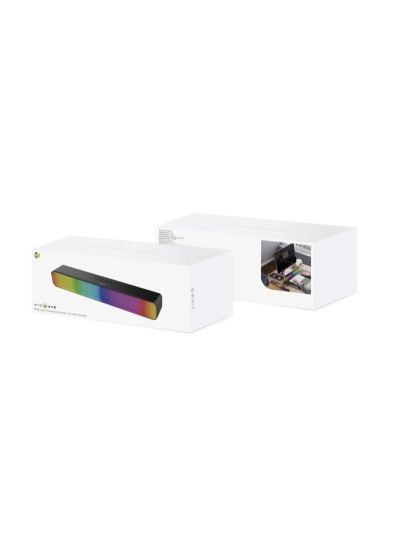 WYE مكبر صوت بلوتوث لاسلكي مع إضاءة RGB | صوت عميق | محمول | صوت عالٍ | USB TF AUX FM TWS | بطارية طويلة - Image 4