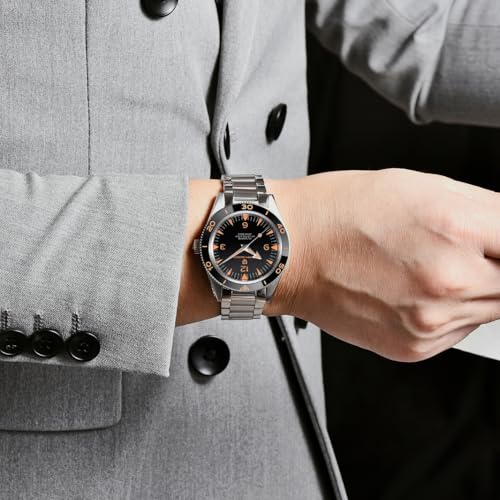 PAGRNE DESIGN Pagani Design Men's Automatic Watch Stainless Steel Strap Waterproof 200 Meters (Black) - Image 2
