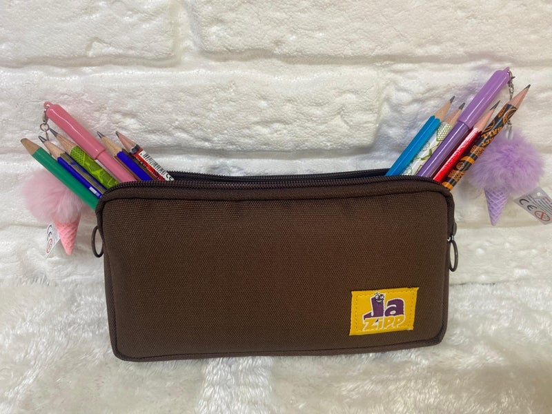 Jazipp Premium Double Compartment Pencil Case Pencil Bag Pencil Holder 22X12X4CM - Image 1