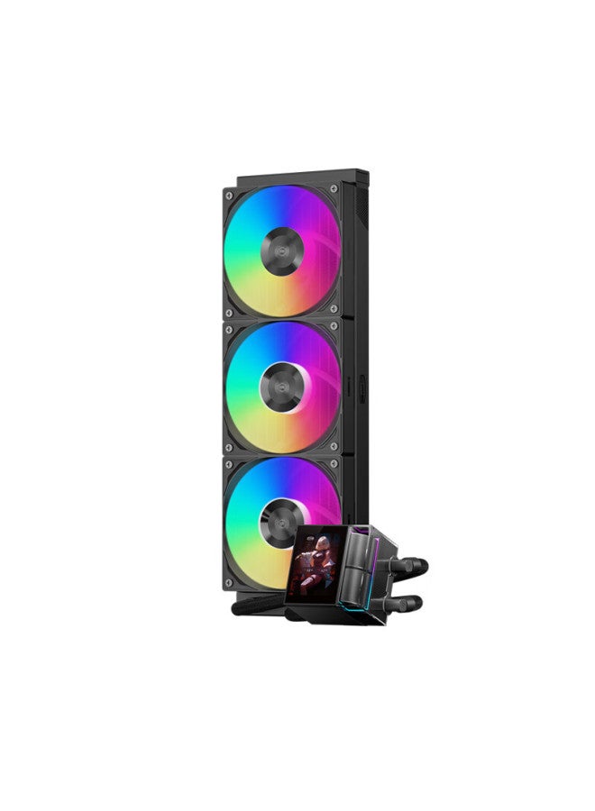 Pccooler Ds360 Argb Screen Display Black All-in-one Cpu Liquid Cooler Temperature Display/2.4-inch Ips Lcd Screen/argb Cold Head/supports 1700/am5 - Image 1