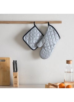 Home Box Riley 2-Piece Pot Holder and Glove Set  - Image 3