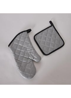 Home Box Riley 2-Piece Pot Holder and Glove Set  - Image 4