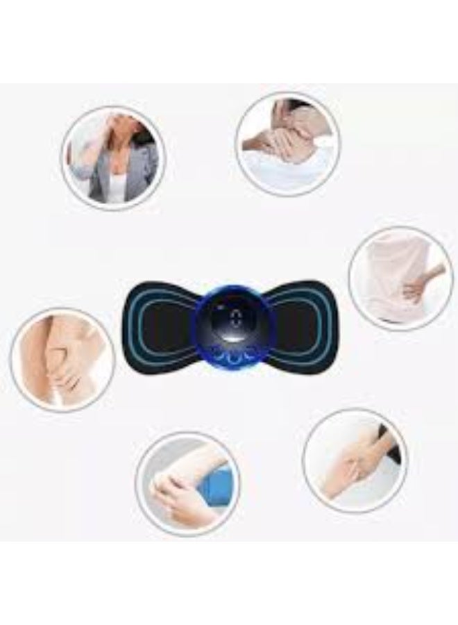 جهاز تدليك الفراشة EMS القابل لإعادة الشحن مع 8 أوضاع و19 مستوى شدة لتخفيف آلام الرقبة والكتف والظهر - Image 5