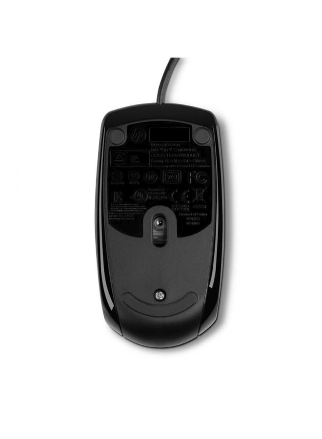 HP ماوس ضوئي بمنفذ USB طراز X500 أسود - Image 3