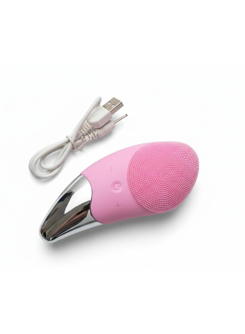 Spaceshoop Silicone Facial Cleansing Device Pink - Image 1