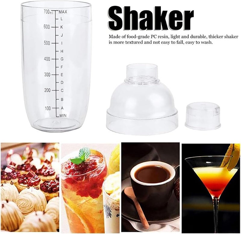 GoodTool 700ml Transparent Cocktail Shaker with Scales - Professional Bartending Tool - Image 3