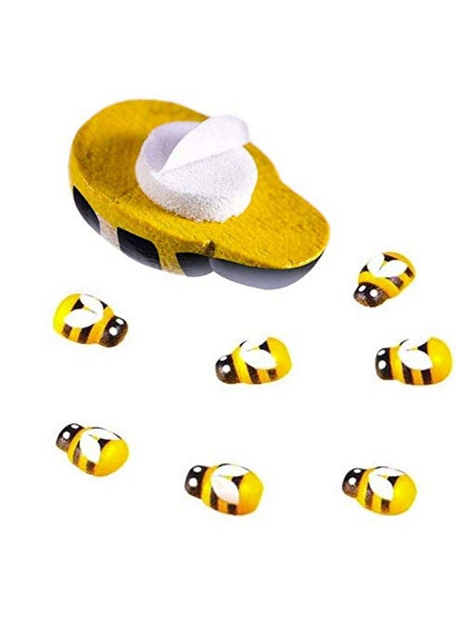 Aeyistry 100Pcs Wooden Beeflatback Selfadhesive Wood Bumble Bees For Scrapbooking Decoration And Craft Diy - Image 3